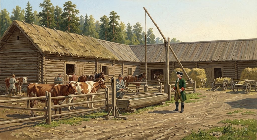 История усадьбы 2 Механизированные скотные дворы помещика Белова - история усадьбы Белова в деталях прогресса